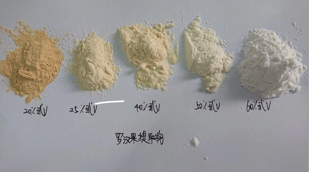 Natural Sweetener Luo Han Guo 60% Mogrosides 25% Mogroside V Monk Fruit Extract Powder