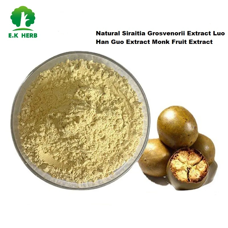 E. K Herb Natural Herbal Extract Sweetner Monk Fruit Extract20%-70% Mogroside V Luo Han Guo Extract Monk Fruit Concentrate Juice Monk Fruit Monk Fruit Sweetener